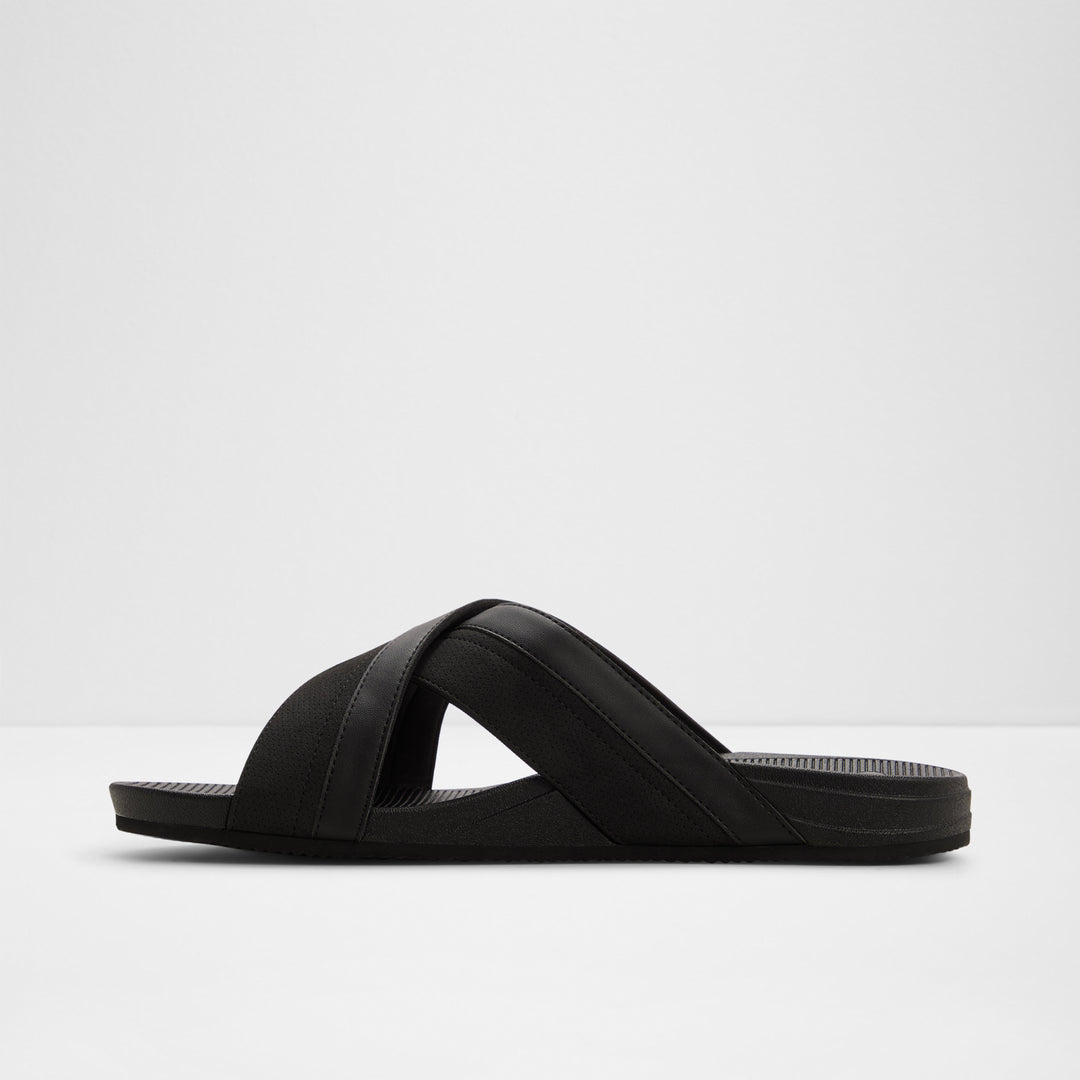 Sandálias Slide ALDO Pretas com Tiras Cruzadas