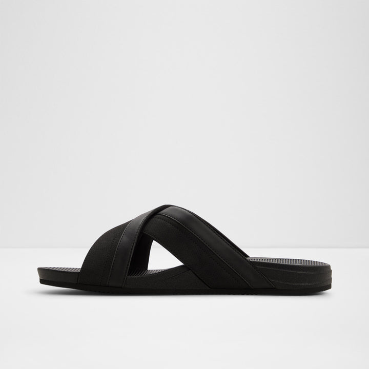 Sandálias Slide ALDO Pretas com Tiras Cruzadas