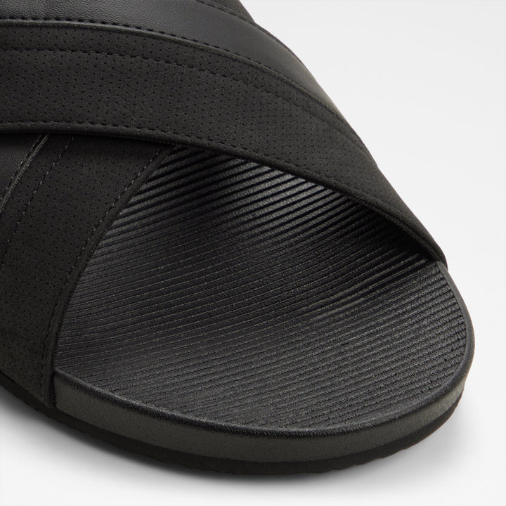 Sandálias Slide ALDO Pretas com Tiras Cruzadas