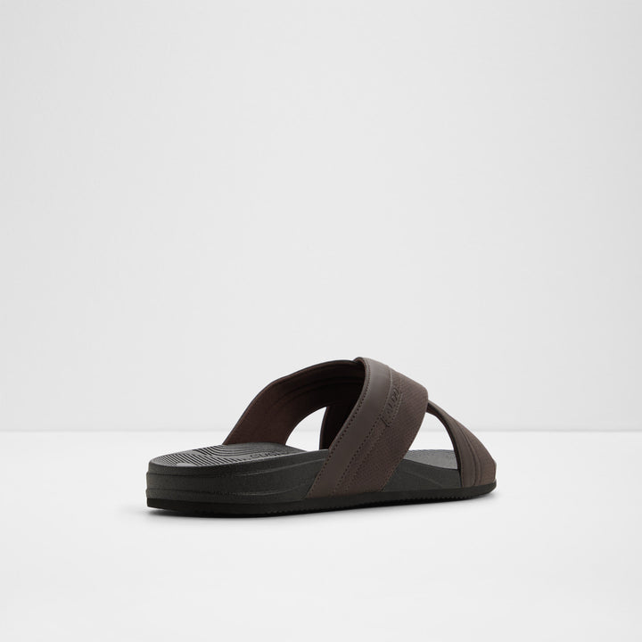 Sandálias Slide ALDO Castanhas com Tiras Cruzadas