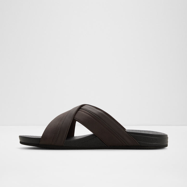 Sandálias Slide ALDO Castanhas com Tiras Cruzadas