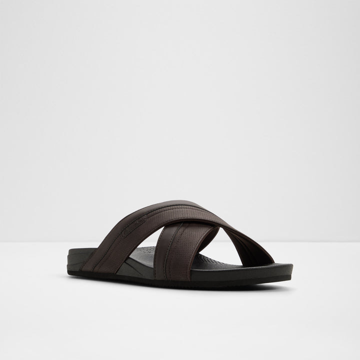 Sandálias Slide ALDO Castanhas com Tiras Cruzadas