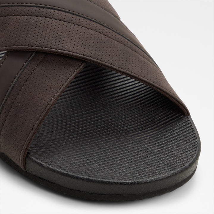 Sandálias Slide ALDO Castanhas com Tiras Cruzadas