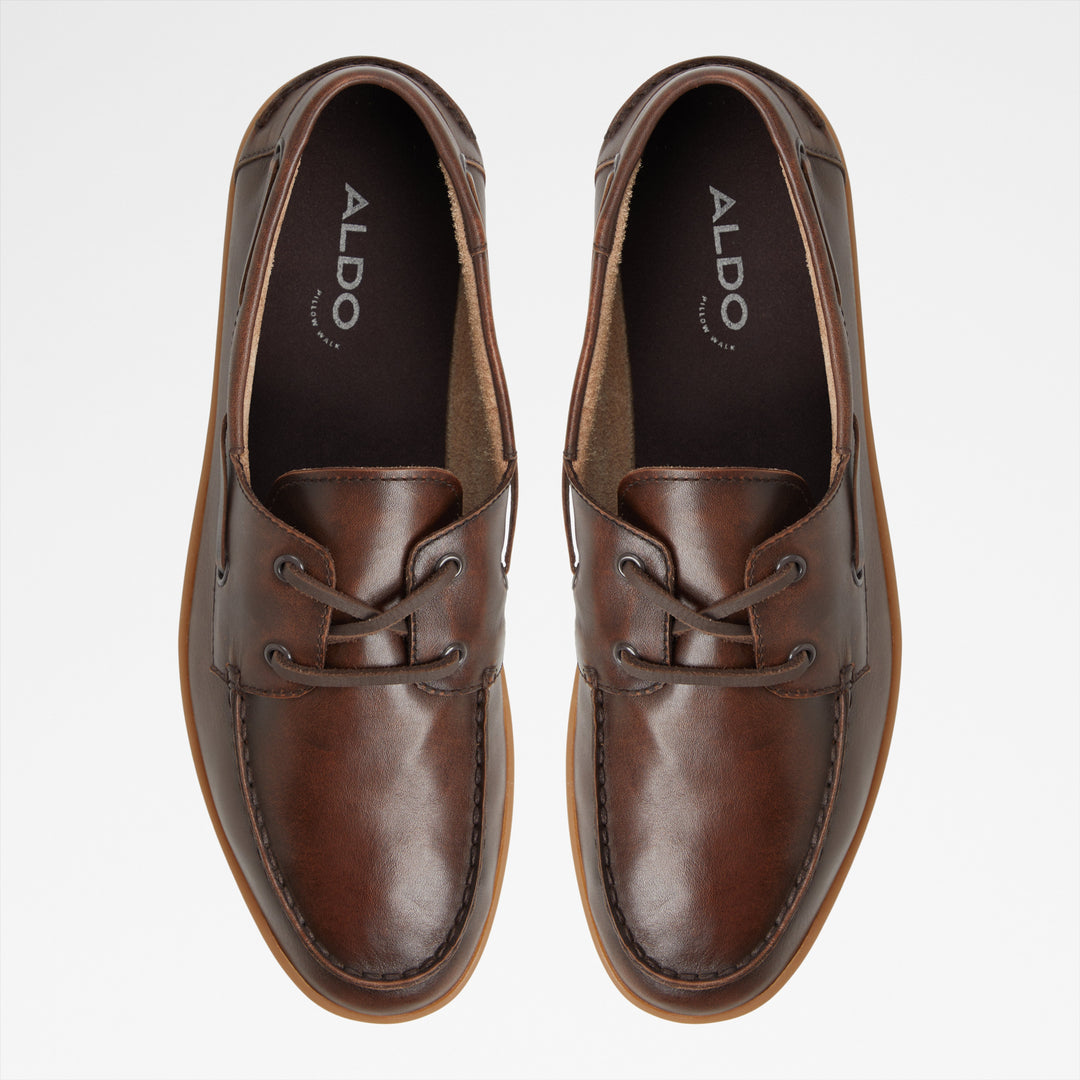 Sapatos de vela em pele castanho - PORTWIND