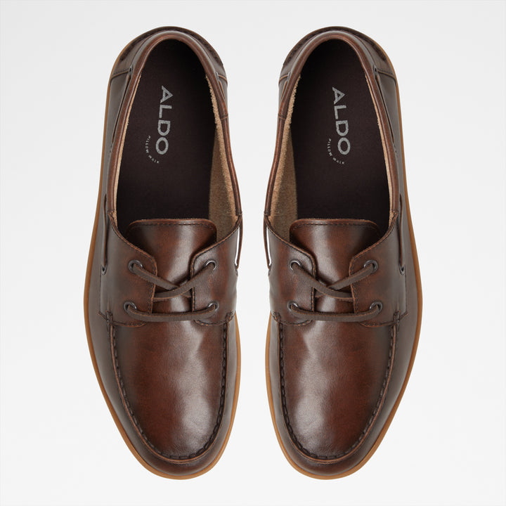 Sapatos de vela em pele castanho - PORTWIND