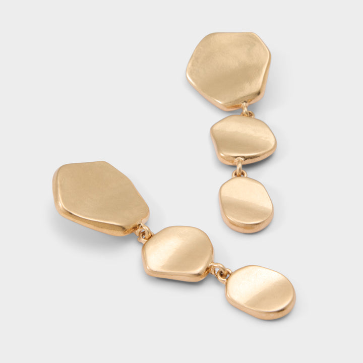 Brincos longos em dourado - RHEYA