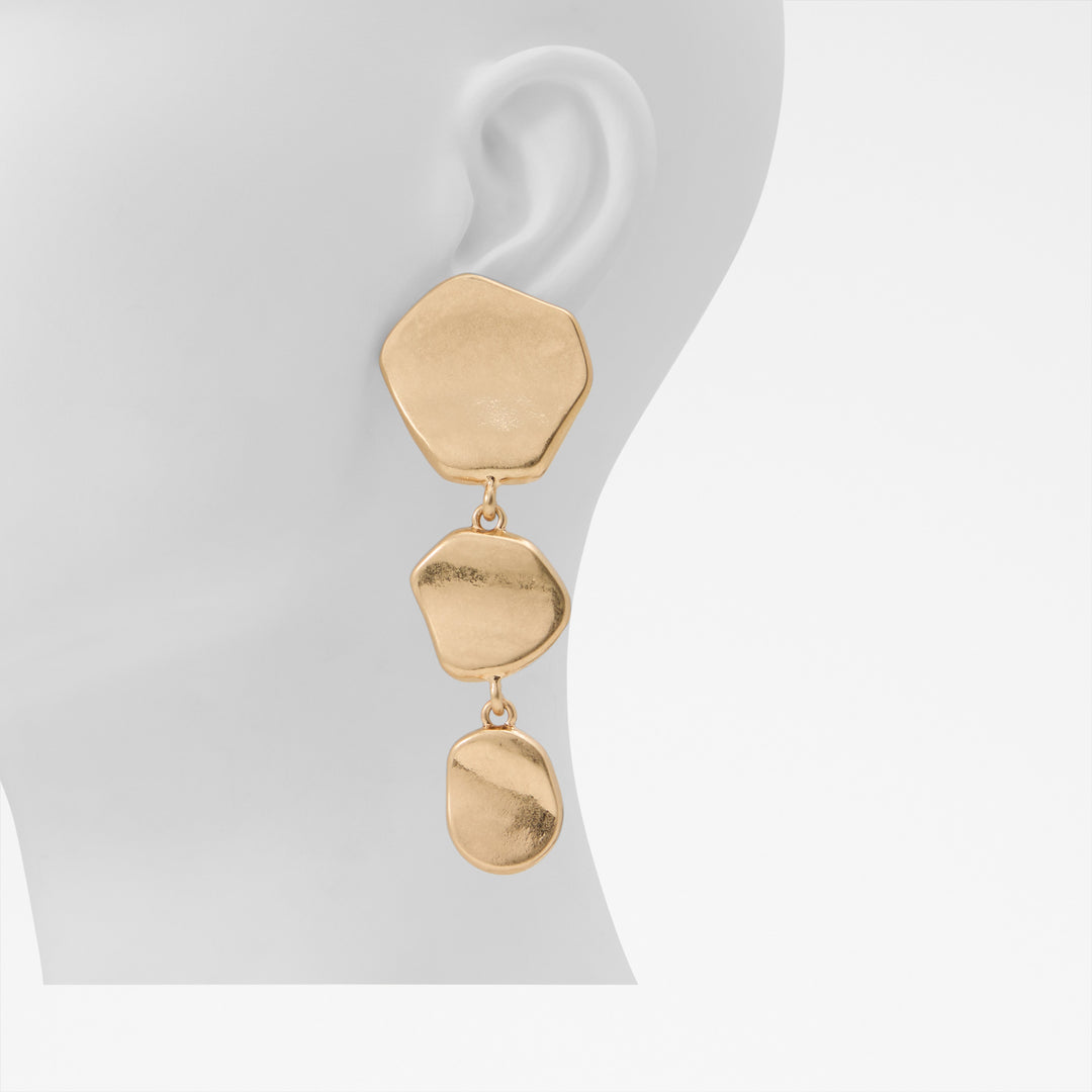 Brincos longos em dourado - RHEYA