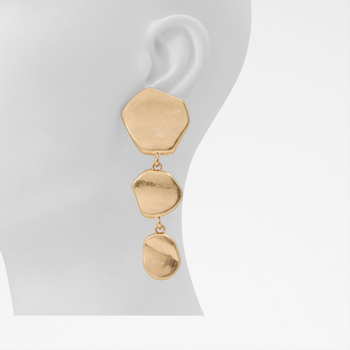 Brincos longos em dourado - RHEYA