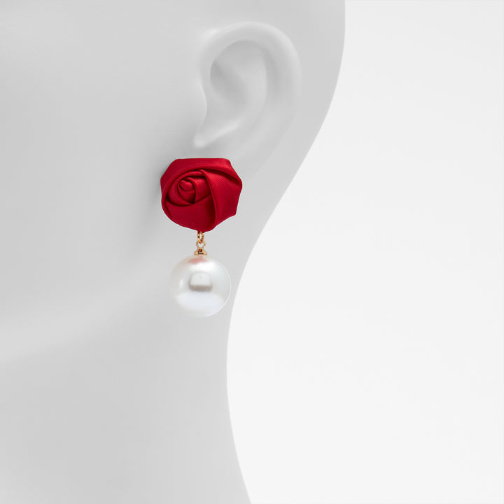 Brincos curtos em vermelho - ROSETTEE