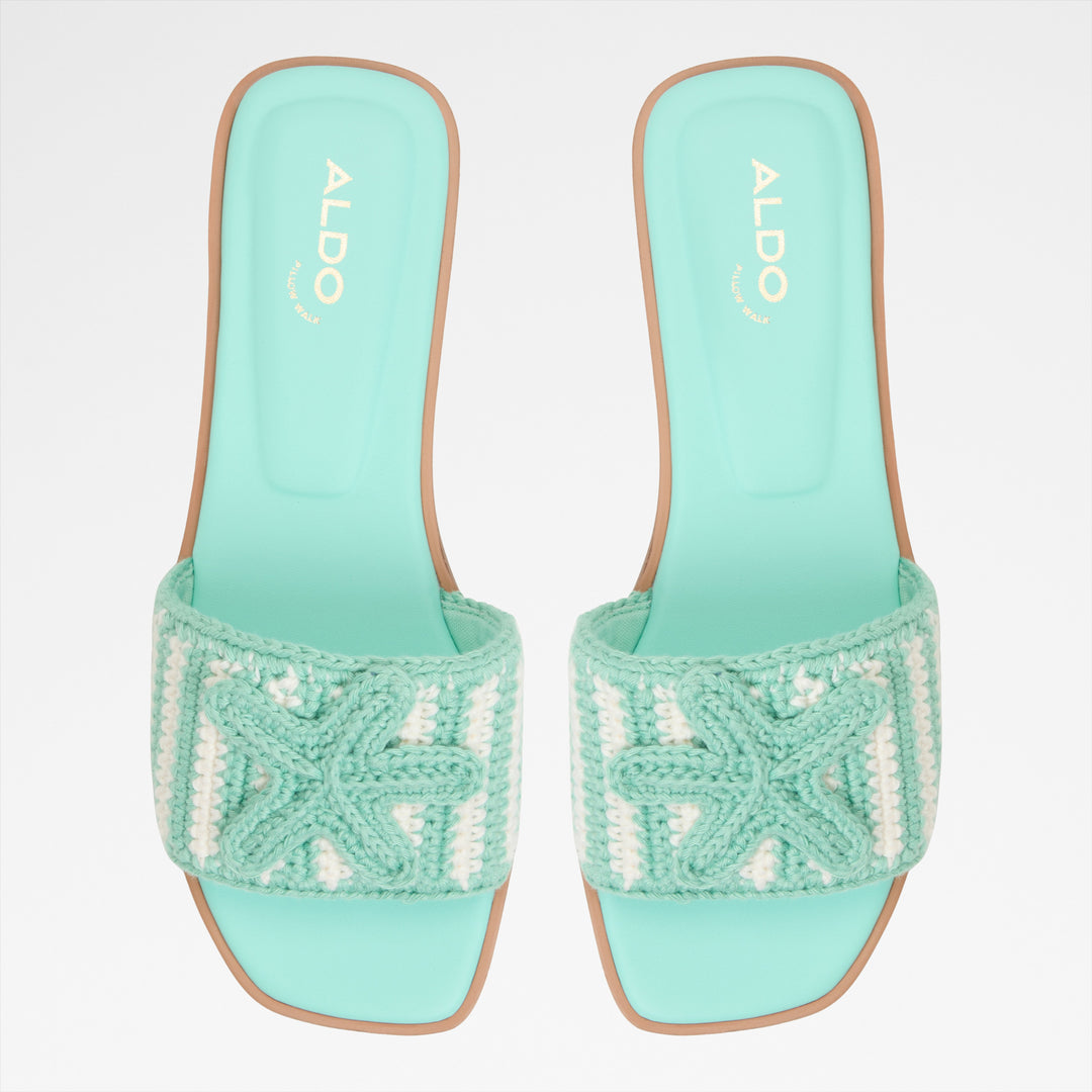 Sandálias rasas em verde - SABBIA