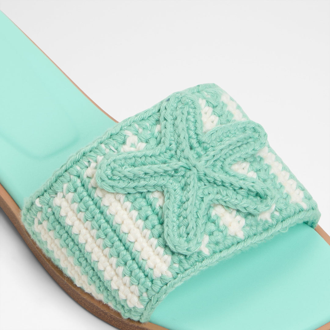 Sandálias rasas em verde - SABBIA