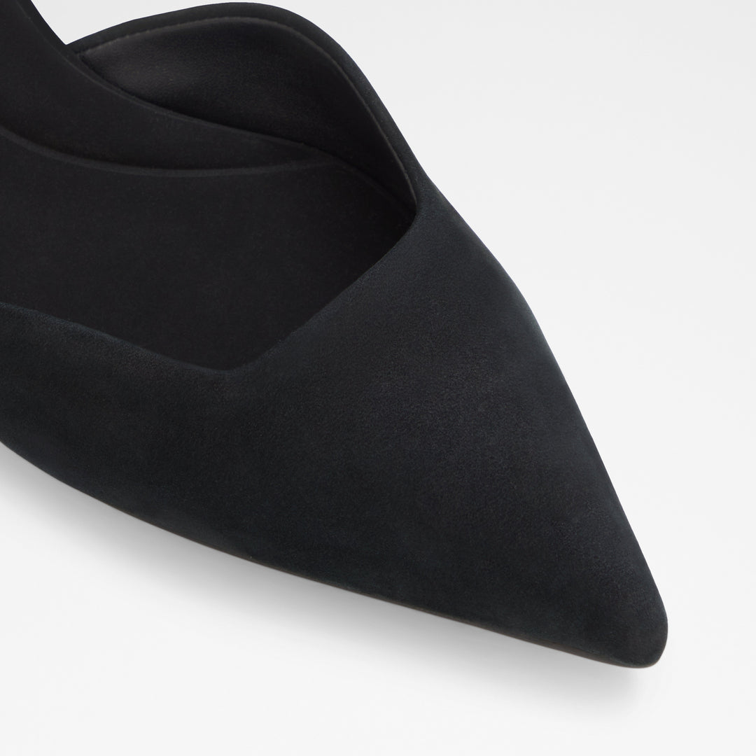 Sapatos em pele preto, salto em bloco - SABIYA