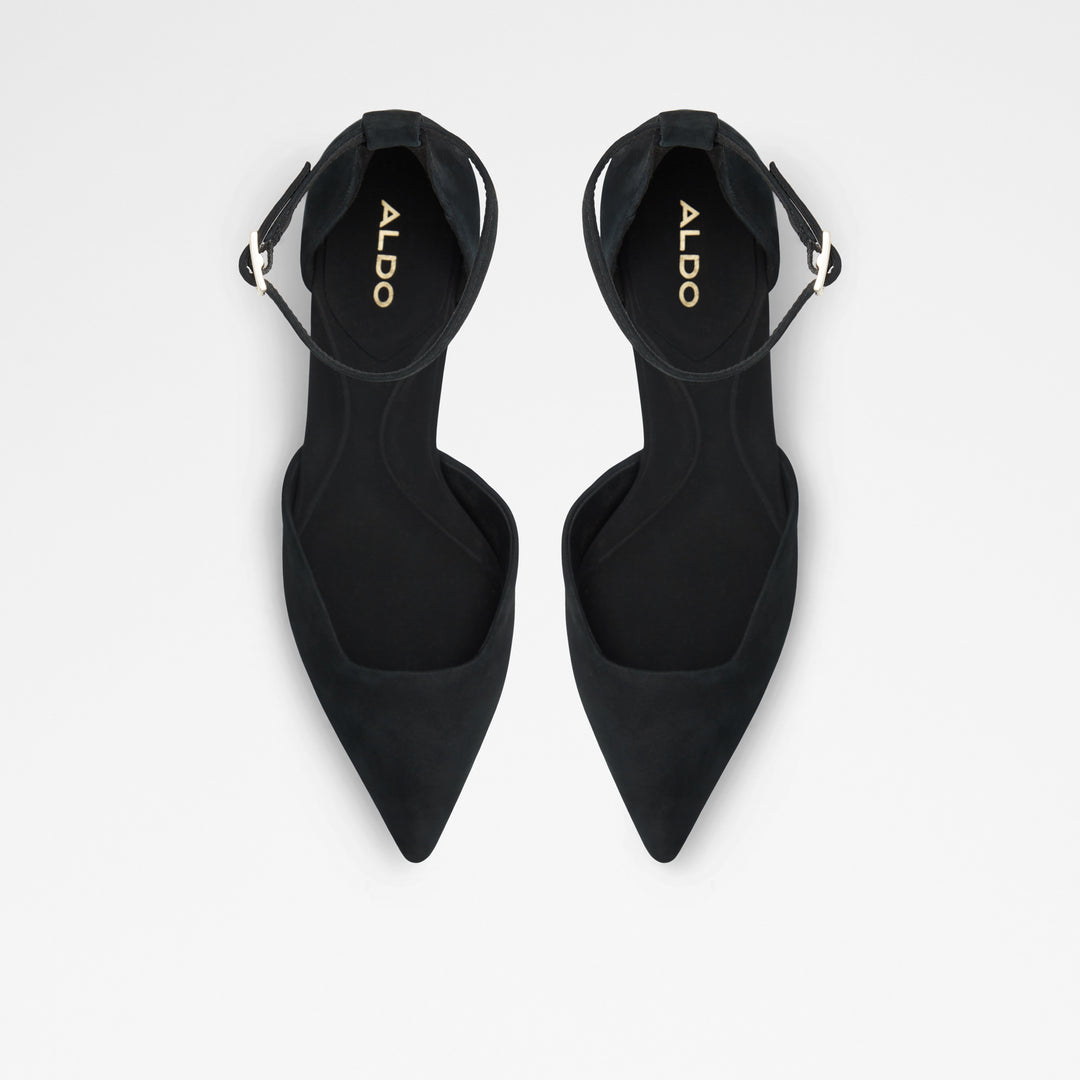 Sapatos em pele preto, salto em bloco - SABIYA