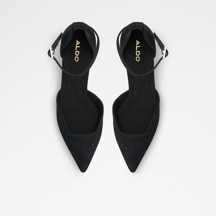 Sapatos em pele preto, salto em bloco - SABIYA