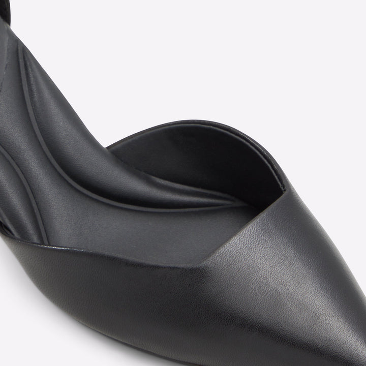 Sapatos em pele preto, salto em bloco - SABIYA