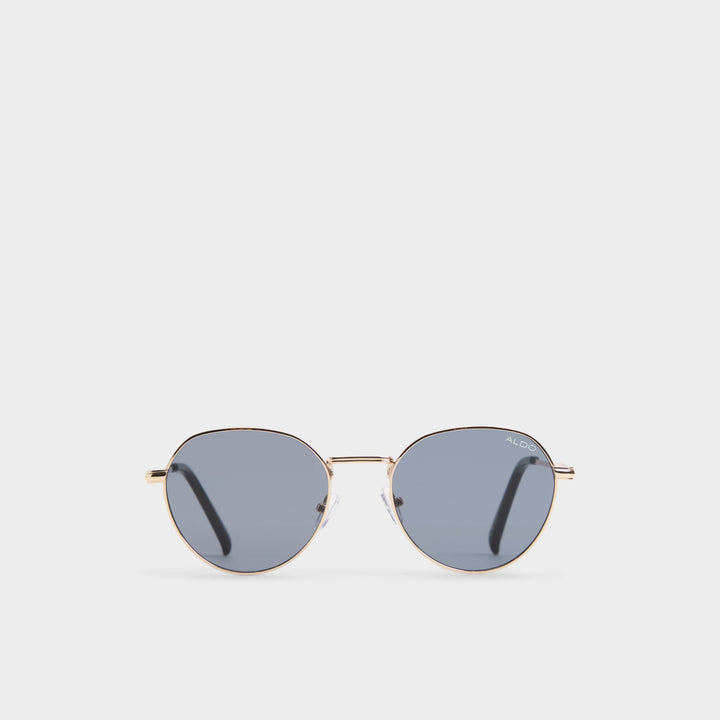 Óculos de Sol Mulher ALDO Dourados Redondos com Lentes Azuis
