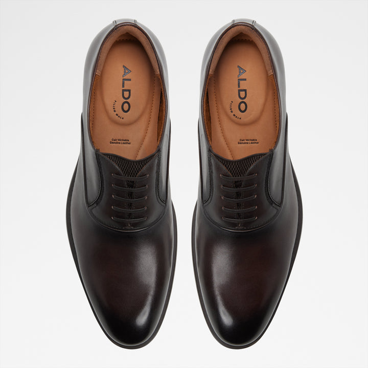 Sapatos clássicos em pele castanho - SANTINO