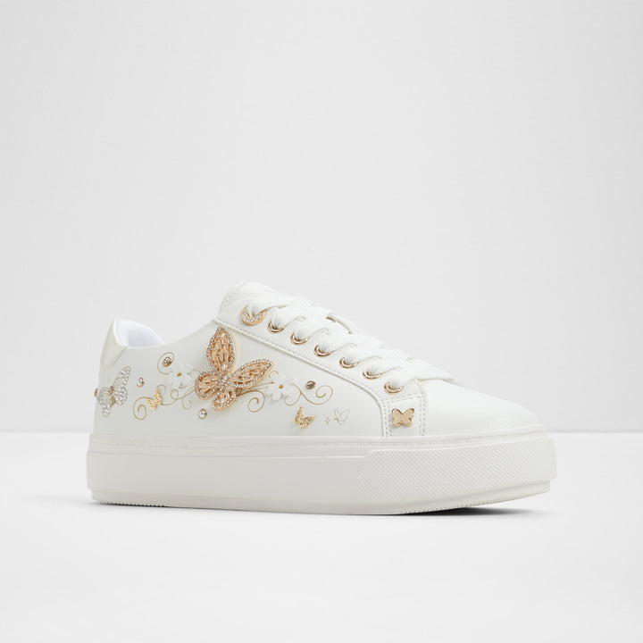 Sapatilhas rasas em branco - SAXONY