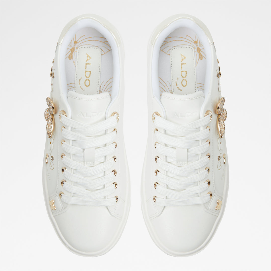 Sapatilhas rasas em branco - SAXONY