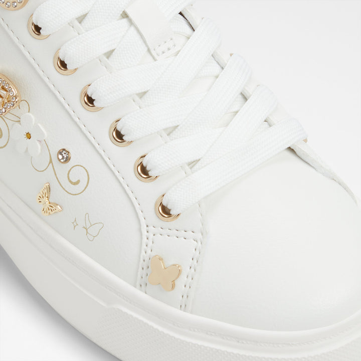 Sapatilhas rasas em branco - SAXONY