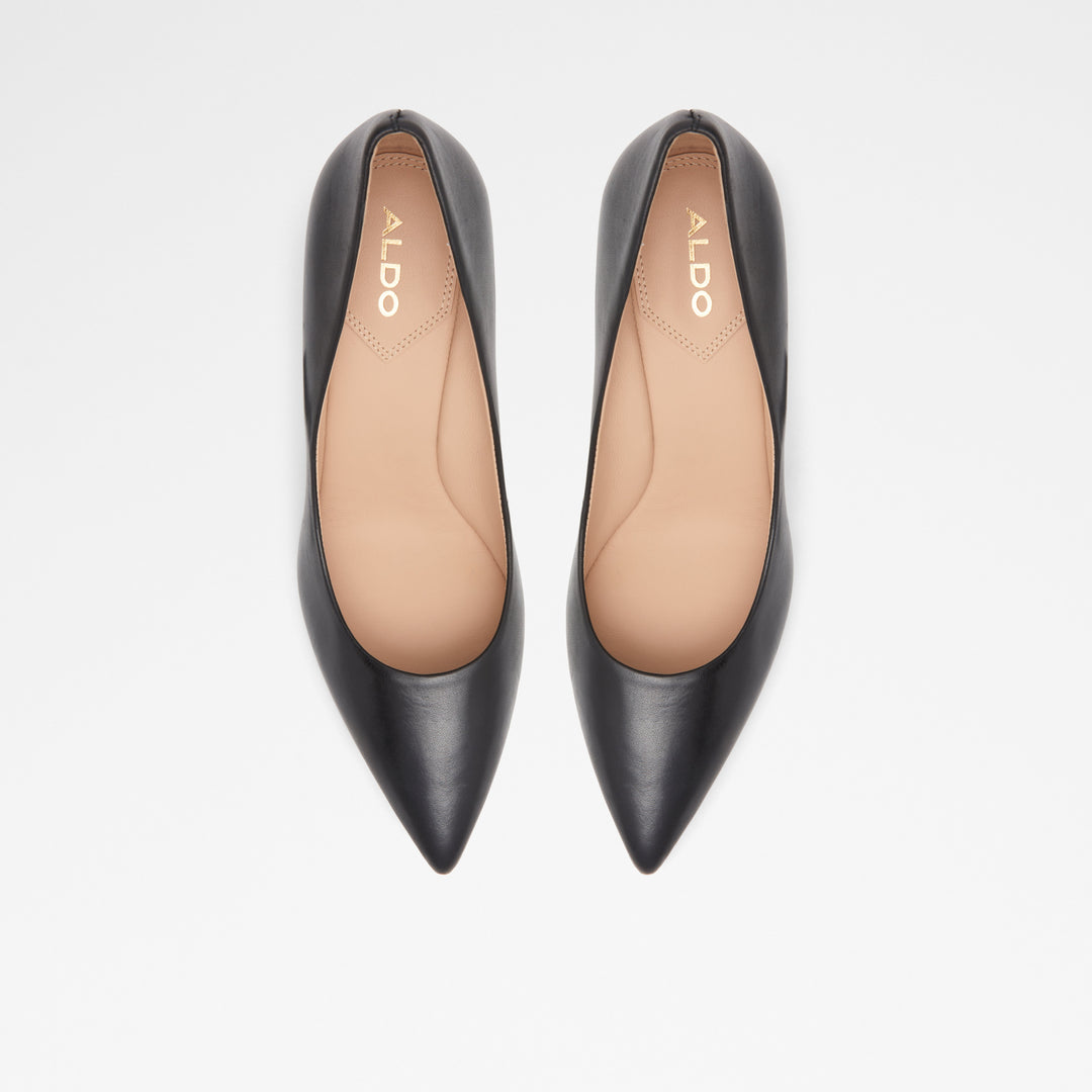 Sapatos em pele preto, salto em bloco - SEIRITH