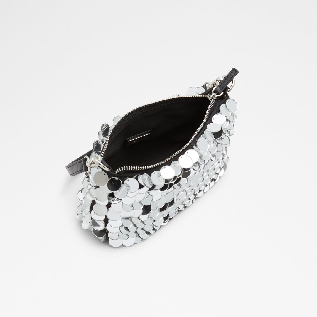 Mala de ombro em prateado - SEQUINA