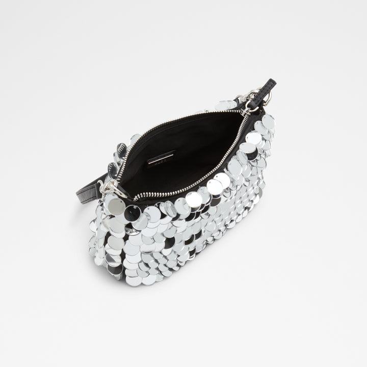 Mala de ombro em prateado - SEQUINA