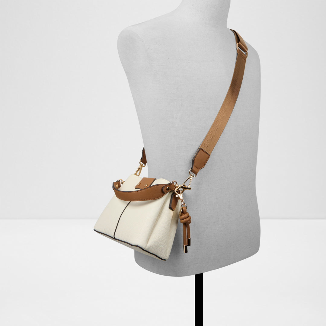Mala de ombro em branco cru - SLOANIE