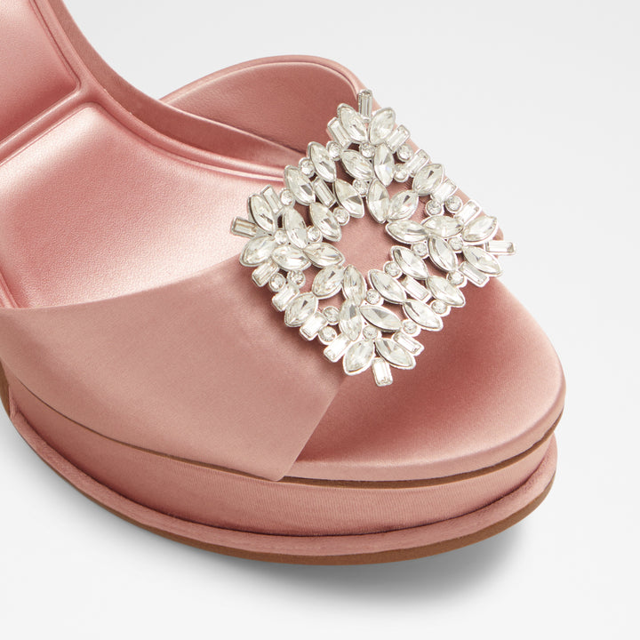 Sandálias em rosa, salto fino - SOLITAIRA