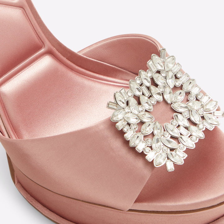 Sandálias em rosa, salto fino - SOLITAIRA