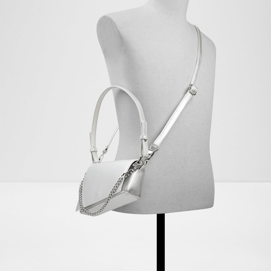 Mala de ombro em prateado - STASSIAE