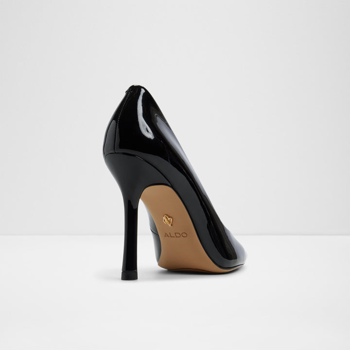 Sapatos em verniz preto, salto fino - STESSY3.0