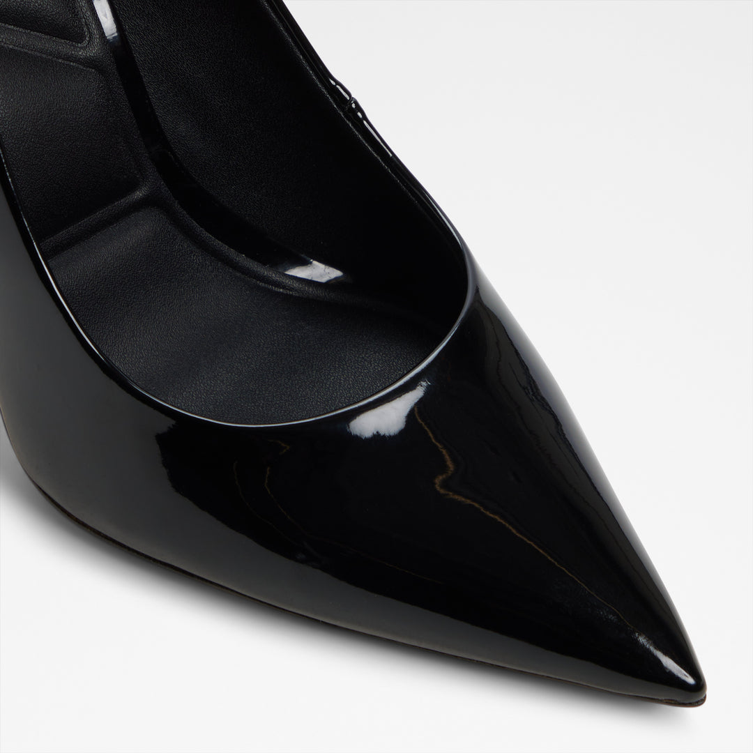 Sapatos em verniz preto, salto fino - STESSY3.0