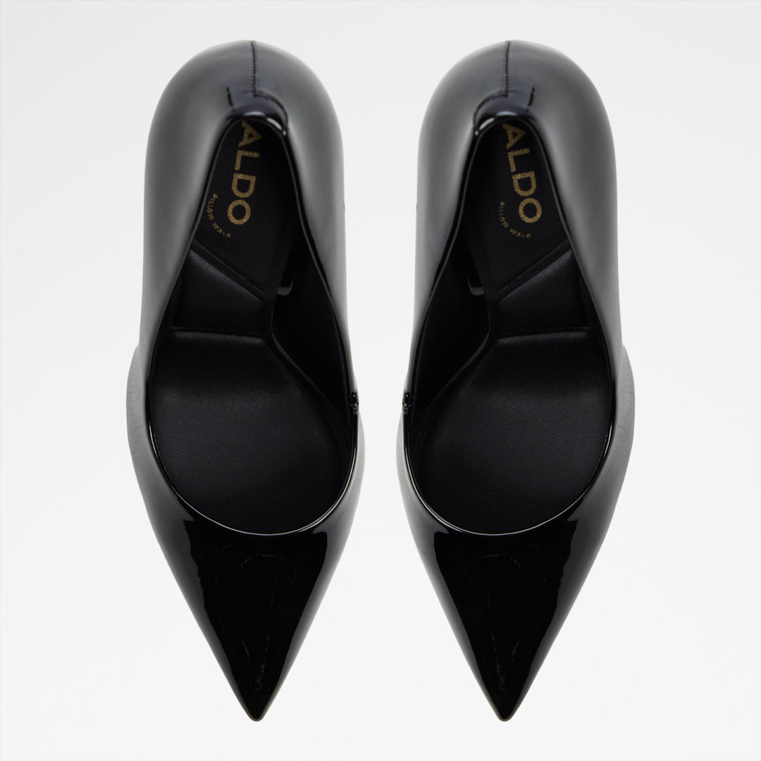 Sapatos em verniz preto, salto fino - STESSY3.0