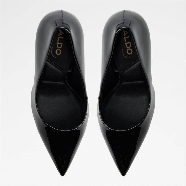 Sapatos em verniz preto, salto fino - STESSY3.0