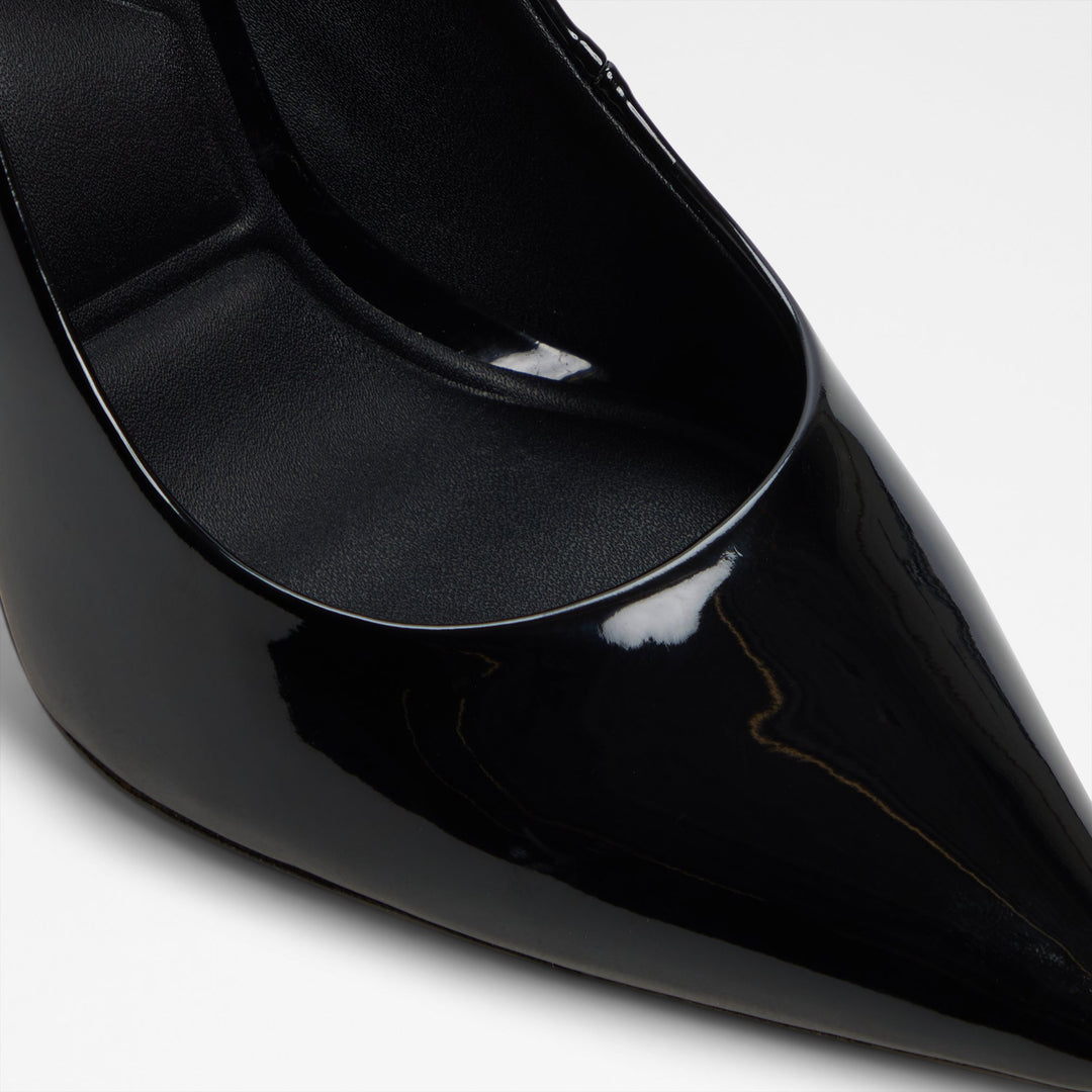 Sapatos em verniz preto, salto fino - STESSY3.0