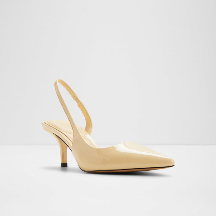 Sapatos em verniz amarelo, salto fino - STESSYLOWSLING