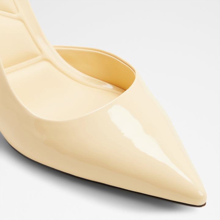 Sapatos em verniz amarelo, salto fino - STESSYLOWSLING