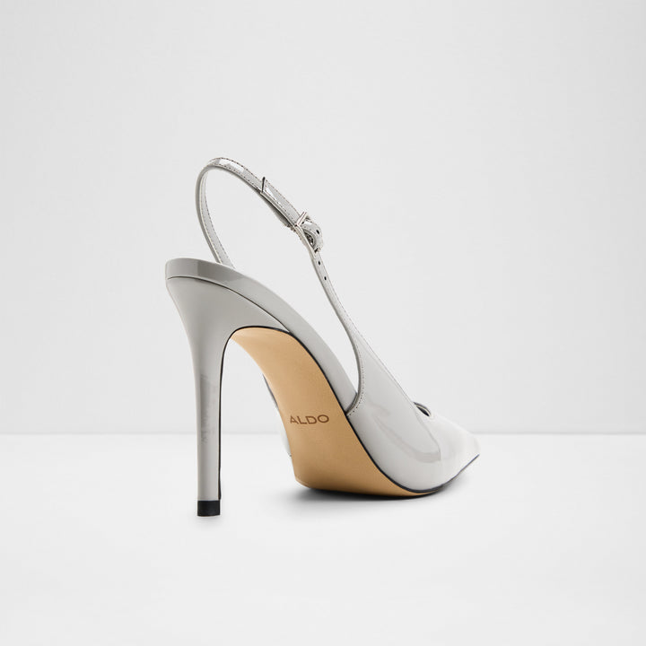 Sapatos em verniz cinzento, salto fino - STESSYSLING2.0