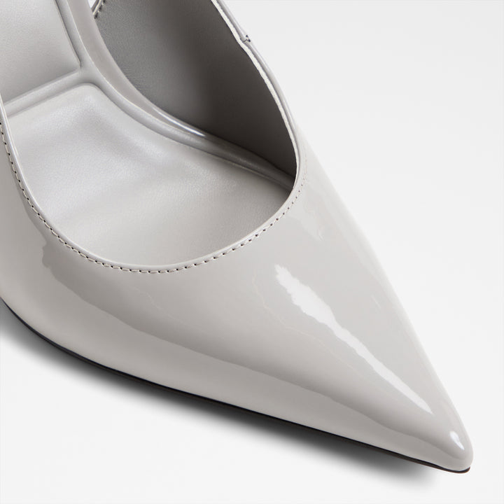 Sapatos em verniz cinzento, salto fino - STESSYSLING2.0