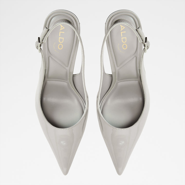 Sapatos em verniz cinzento, salto fino - STESSYSLING2.0