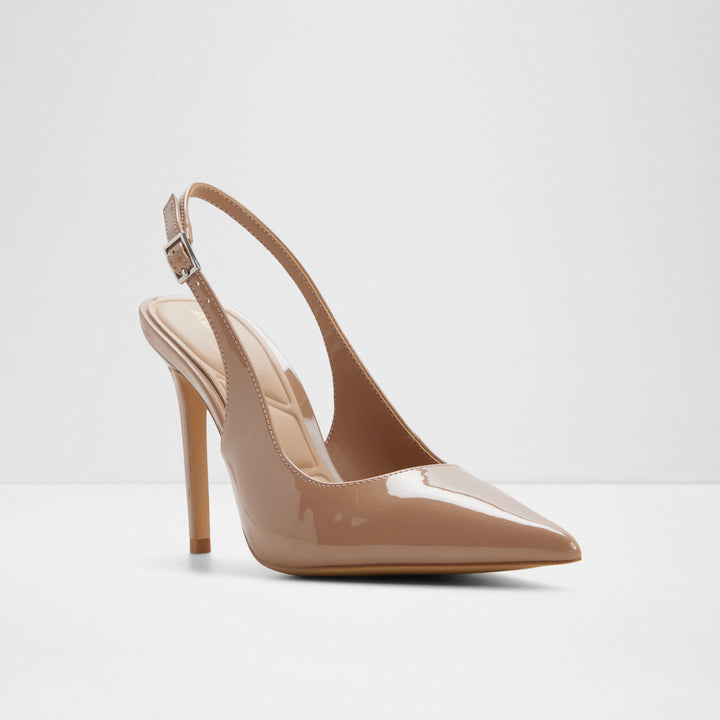 Sapatos em verniz cognac, salto fino - STESSYSLING2.0