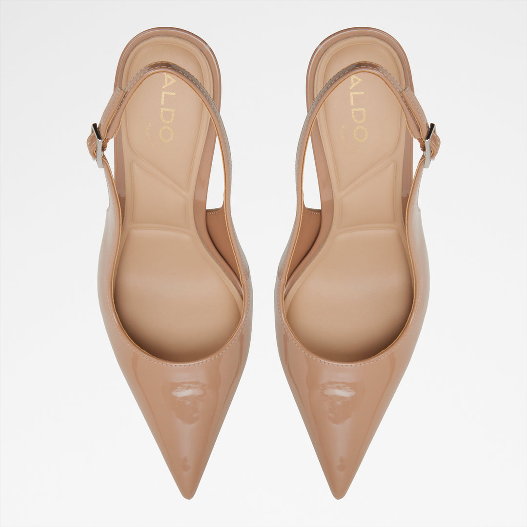 Sapatos em verniz cognac, salto fino - STESSYSLING2.0