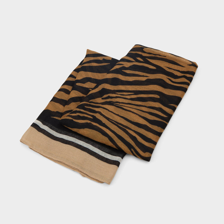 Lenço em castanho - STRIPES