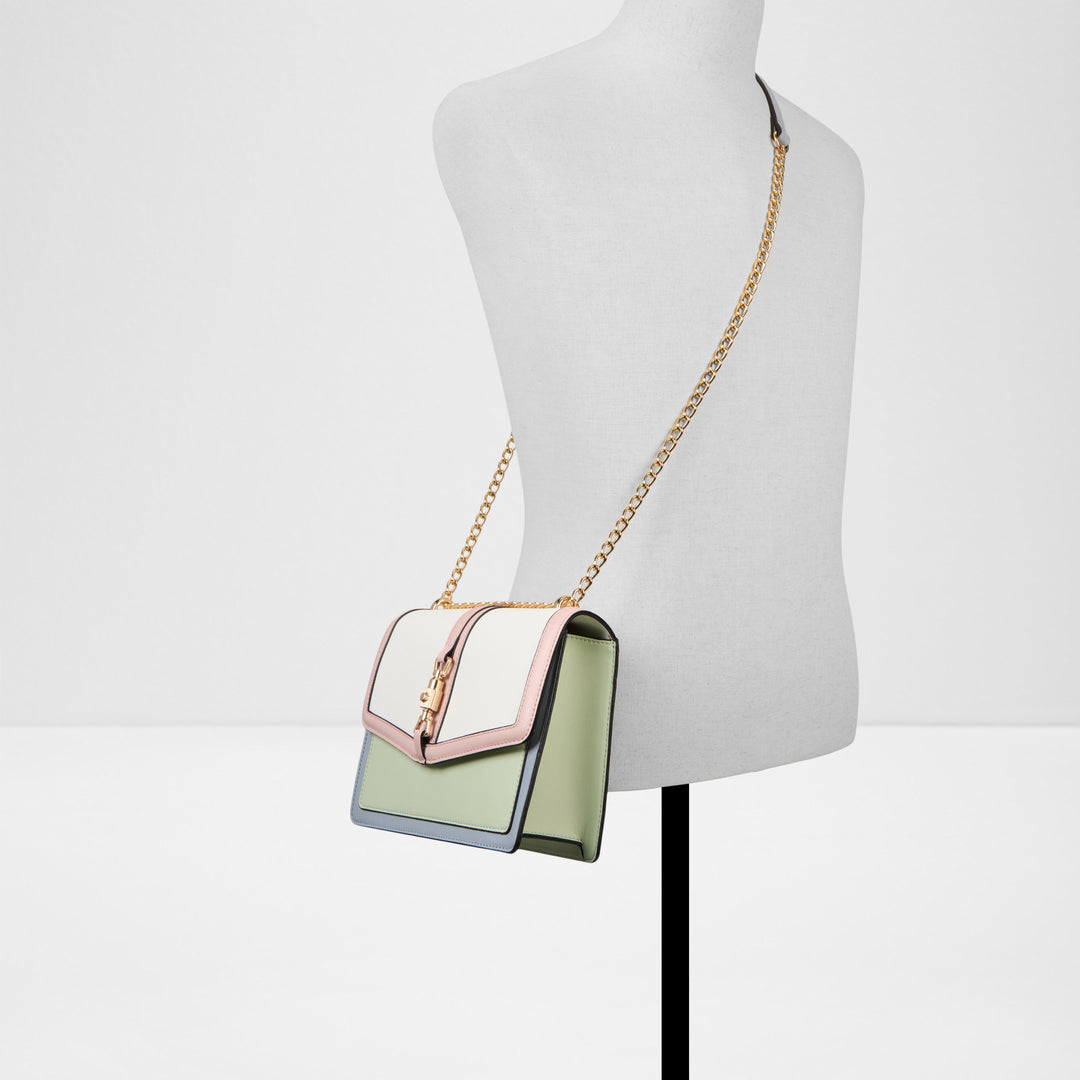 Mala Tiracolo ALDO Multicolor com Corrente Dourada
