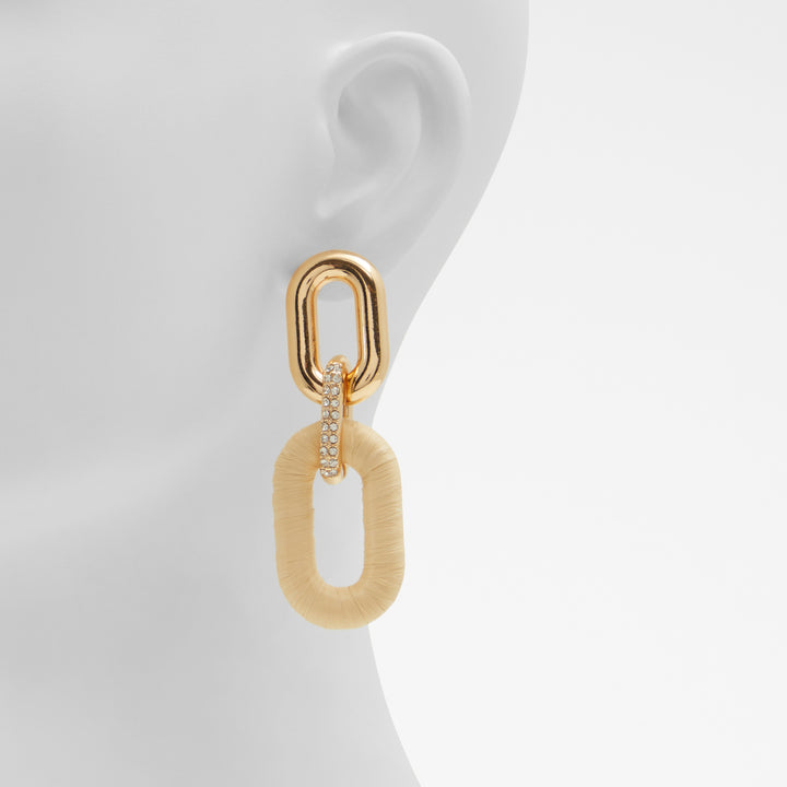 Brincos longos em dourado - SUNDOWWN