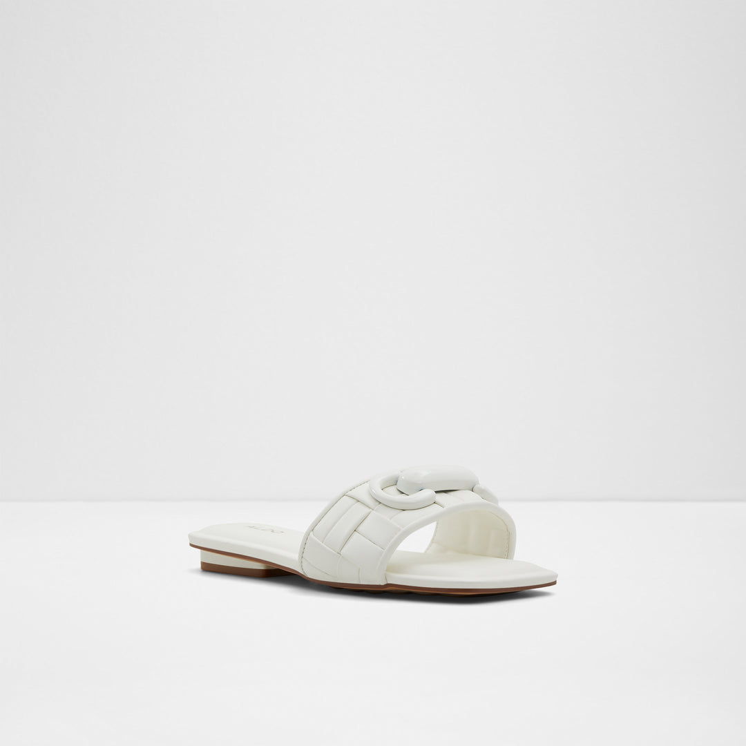 Sandálias rasas em branco - TAMLINIA