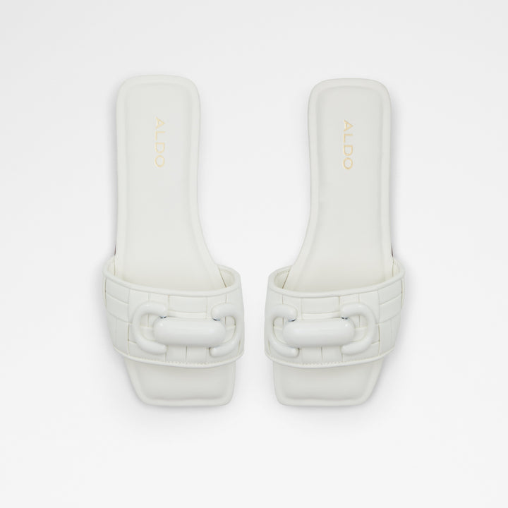 Sandálias rasas em branco - TAMLINIA