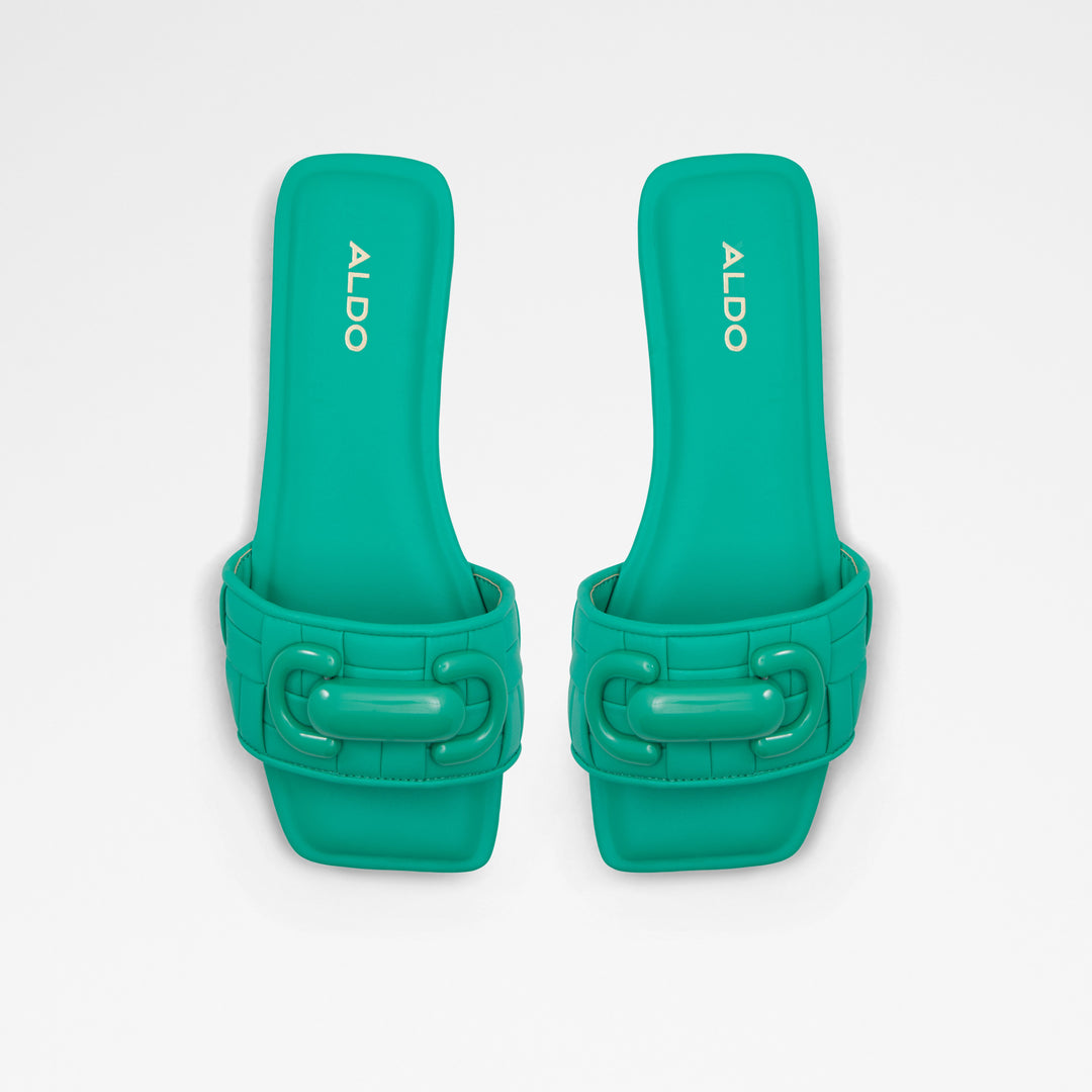 Sandálias rasas em verde - TAMLINIA