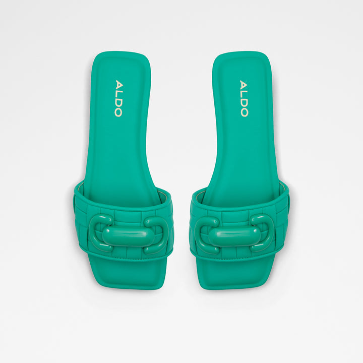 Sandálias rasas em verde - TAMLINIA